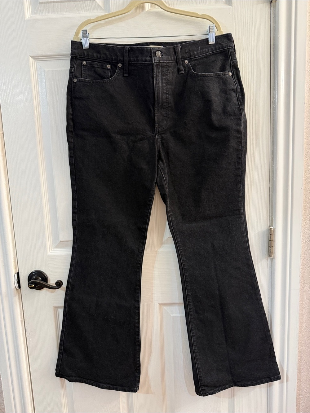 Madewell The Perfect Vintage Black High-Rise Flare Jeans
